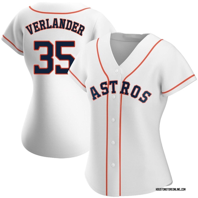 Houston Astros Nike Official Replica Home Jersey - Mens with Verlander 35  printing