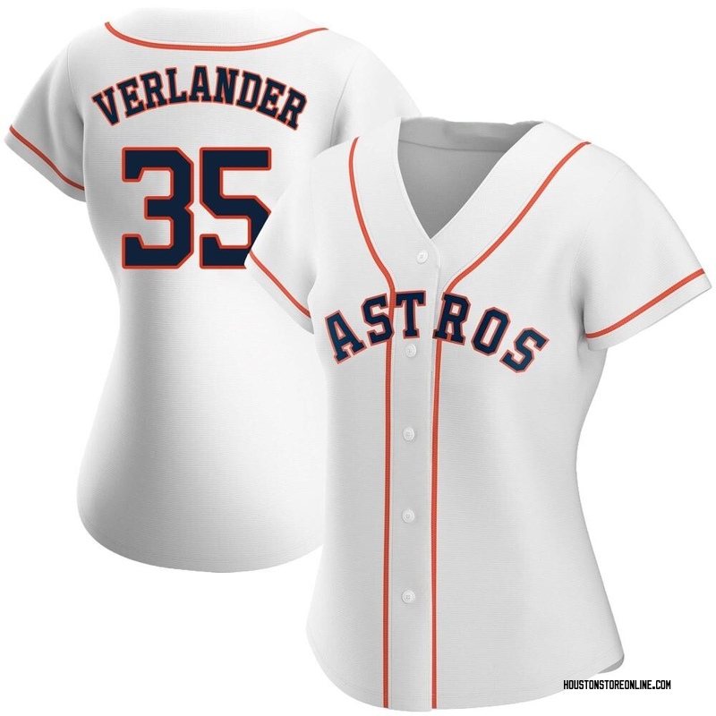 Youth Justin Verlander Houston Astros Replica White Home Cooperstown  Collection Team Jersey