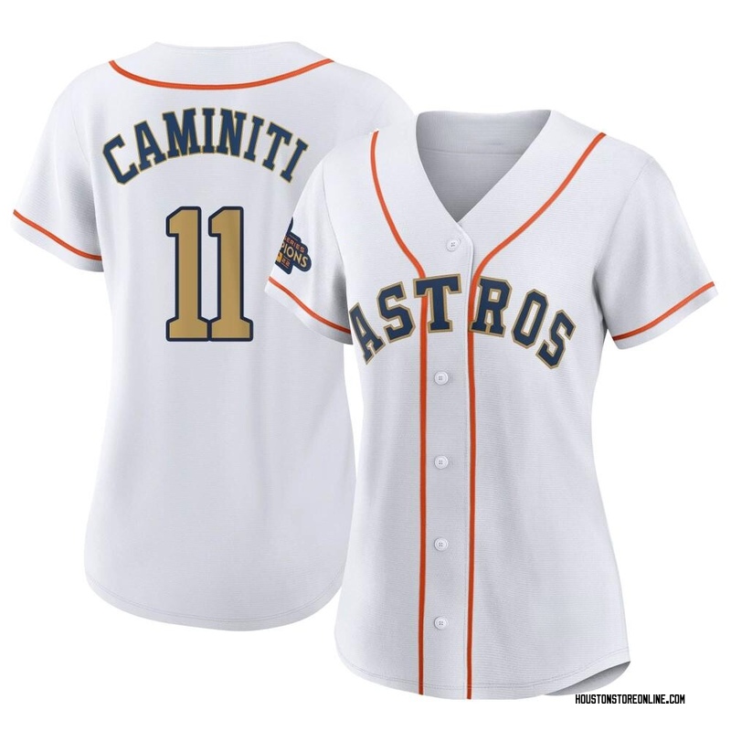 Ken Caminiti Men's Houston Astros White 2023 Collection Jersey - Gold  Replica