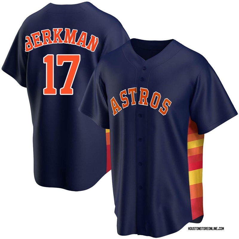 Youth Lance Berkman Houston Astros Replica Orange Alternate Jersey