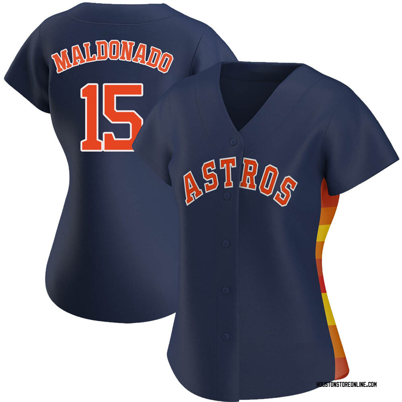 Women's Martin Maldonado Houston Astros Authentic Orange Alternate Jersey