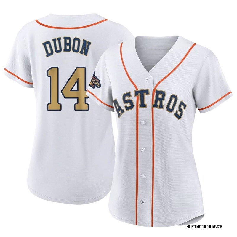 Mauricio Dubón Astros 2023 Season White AOP Baseball Jersey