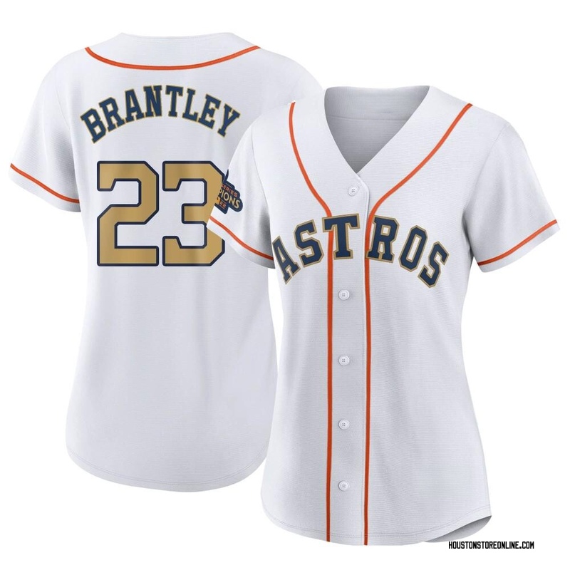 Women's Michael Brantley Houston Astros Authentic White Home Jersey