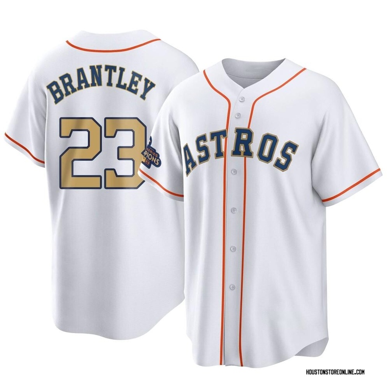 Michael Brantley Youth Houston Astros White 2023 Collection Jersey