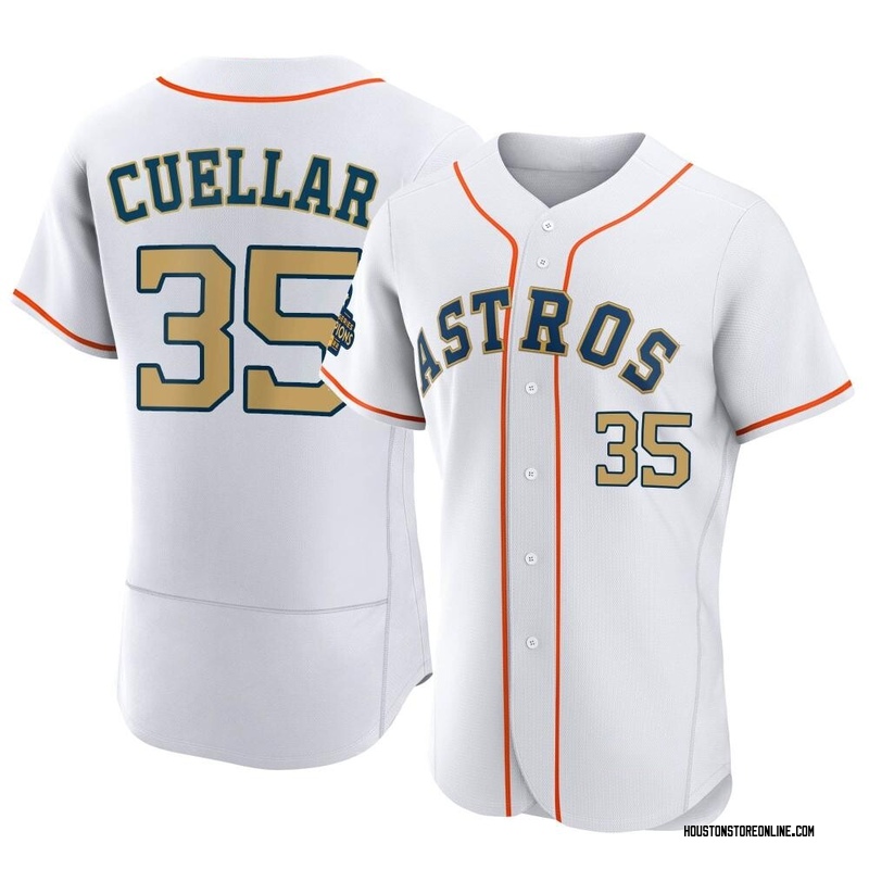 Mike Cuellar Houston Astros Men's Orange Roster Name & Number T-Shirt 