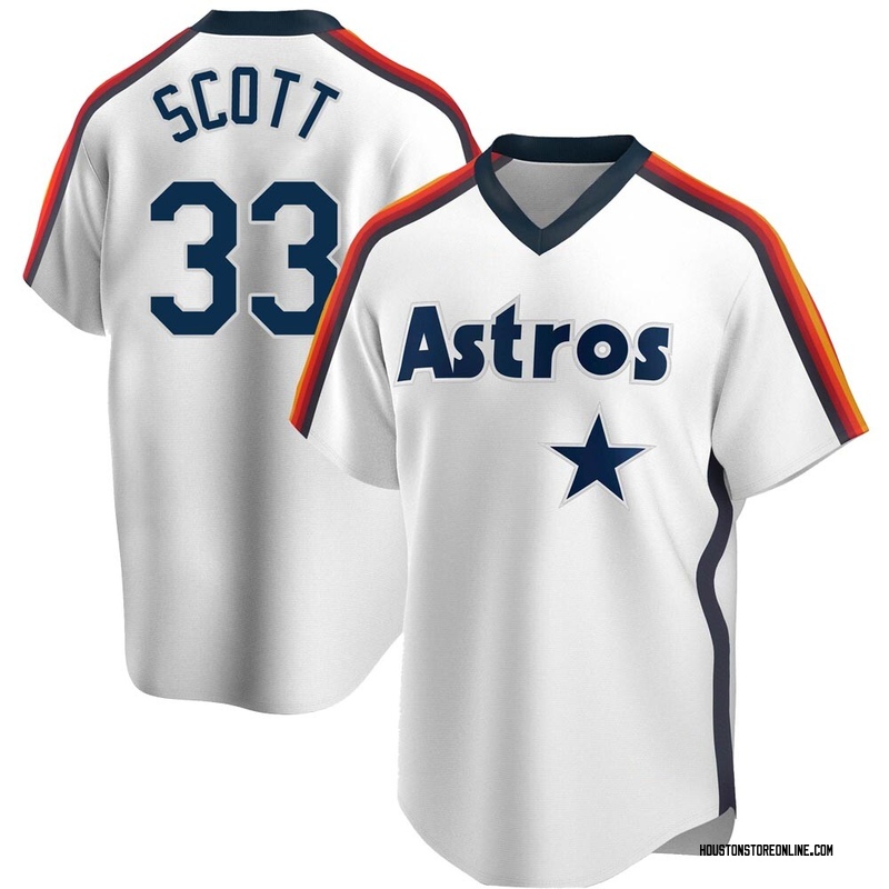 Youth Mike Scott Houston Astros Replica Orange Alternate Jersey