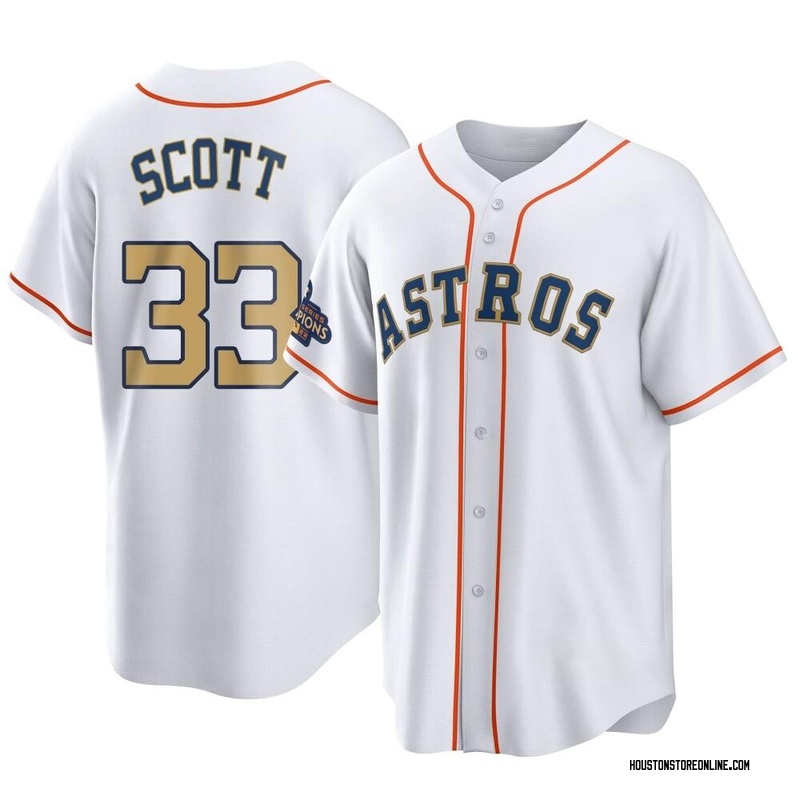 Men's Majestic Mike Scott Houston Astros Replica Orange