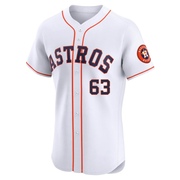 Oliver Ortega Men's Houston Astros Home Jersey - White Elite