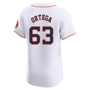 Oliver Ortega Men's Houston Astros Home Jersey - White Elite