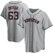 Oliver Ortega Youth Houston Astros Road Jersey - Gray Replica