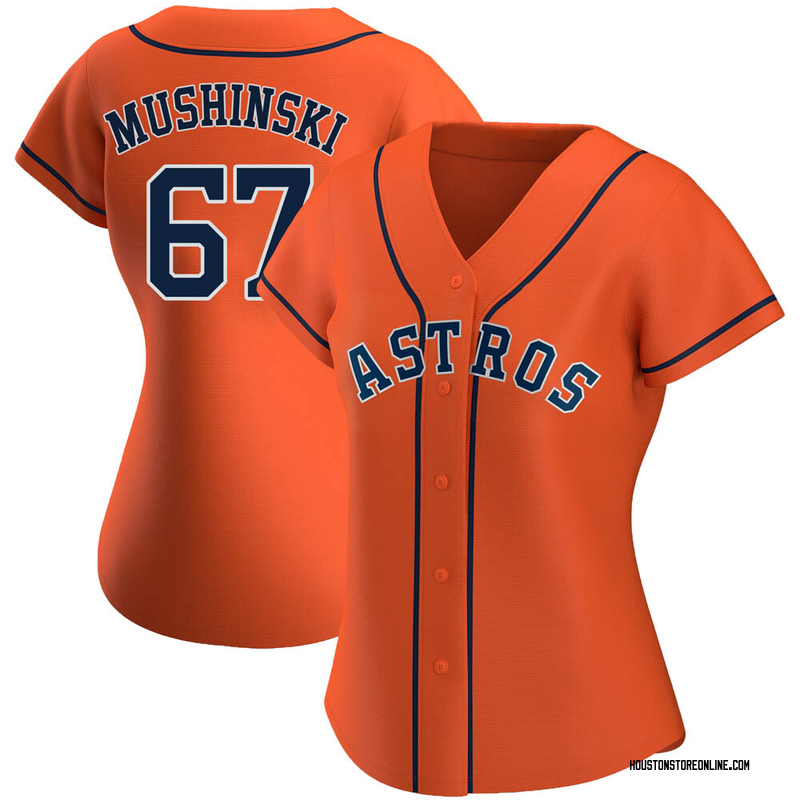 Parker Mushinski Houston Astros Youth Orange Roster Name & Number T-Shirt 