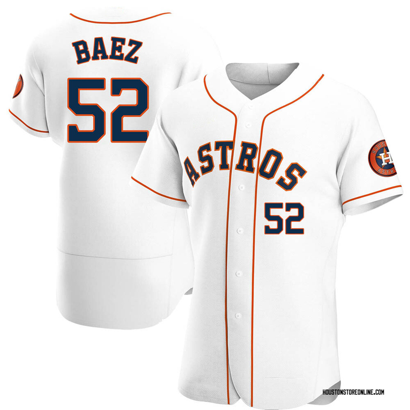 Youth Pedro Baez Houston Astros Replica White Home Cooperstown Collection  Team Jersey