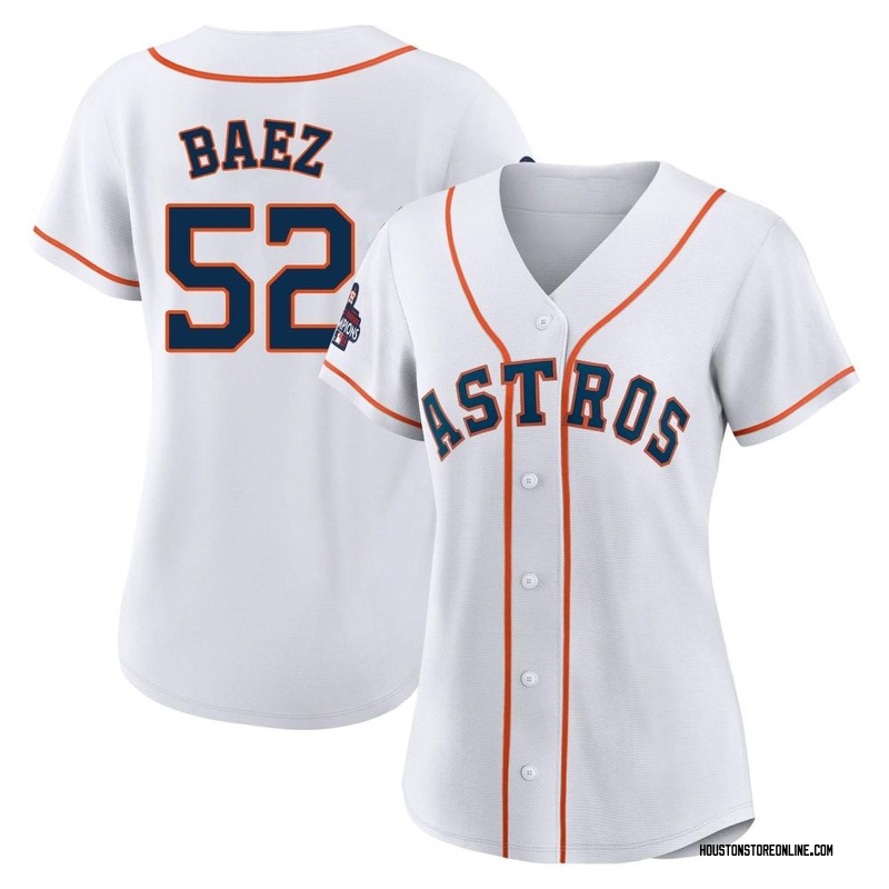 Youth Pedro Baez Houston Astros Replica White Home Cooperstown