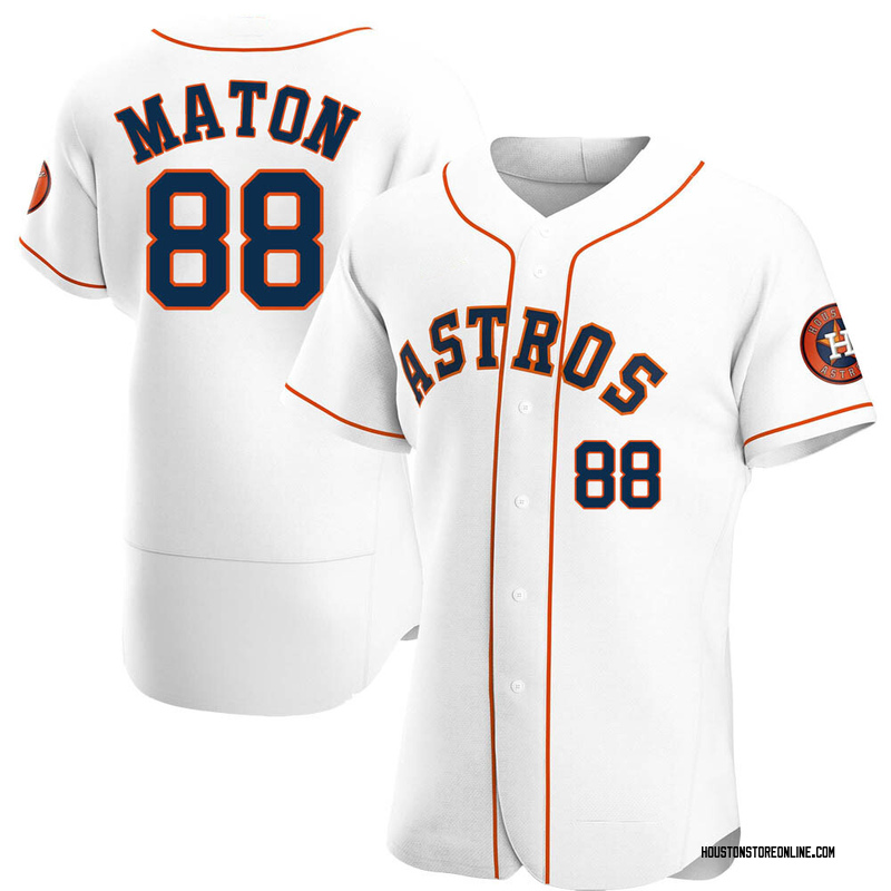 Youth Phil Maton Houston Astros Replica White Home Cooperstown Collection  Jersey