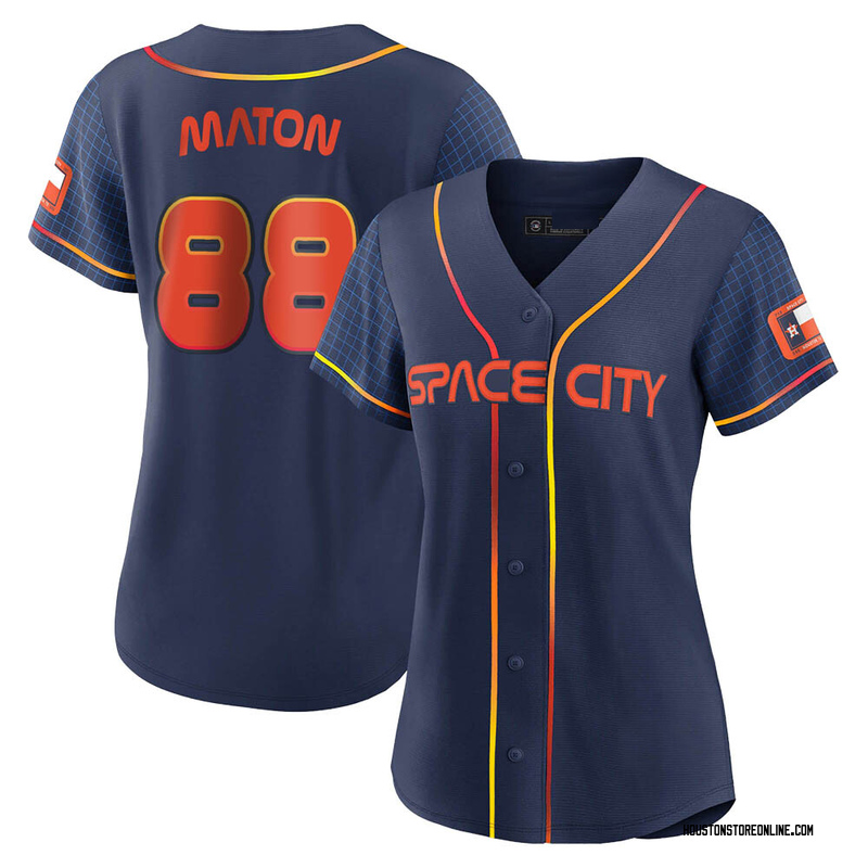 Youth Phil Maton Houston Astros Replica White Home Cooperstown Collection  Jersey