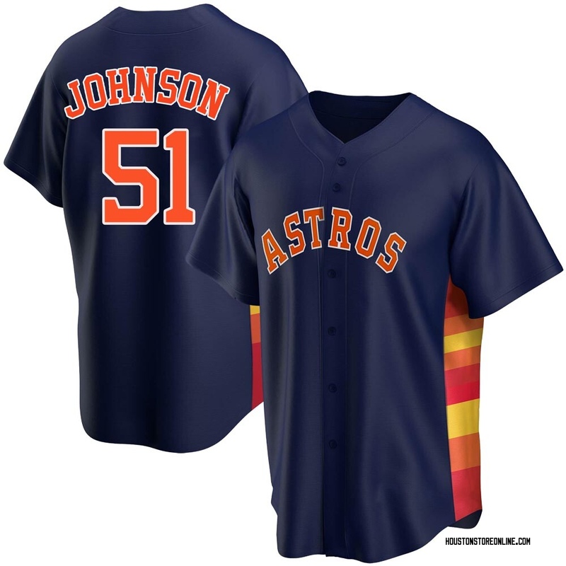 Men's Randy Johnson Houston Astros Authentic White 2022 World