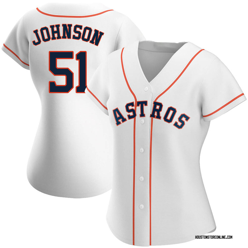 Randy Johnson Women's Houston Astros Alternate Jersey - Black