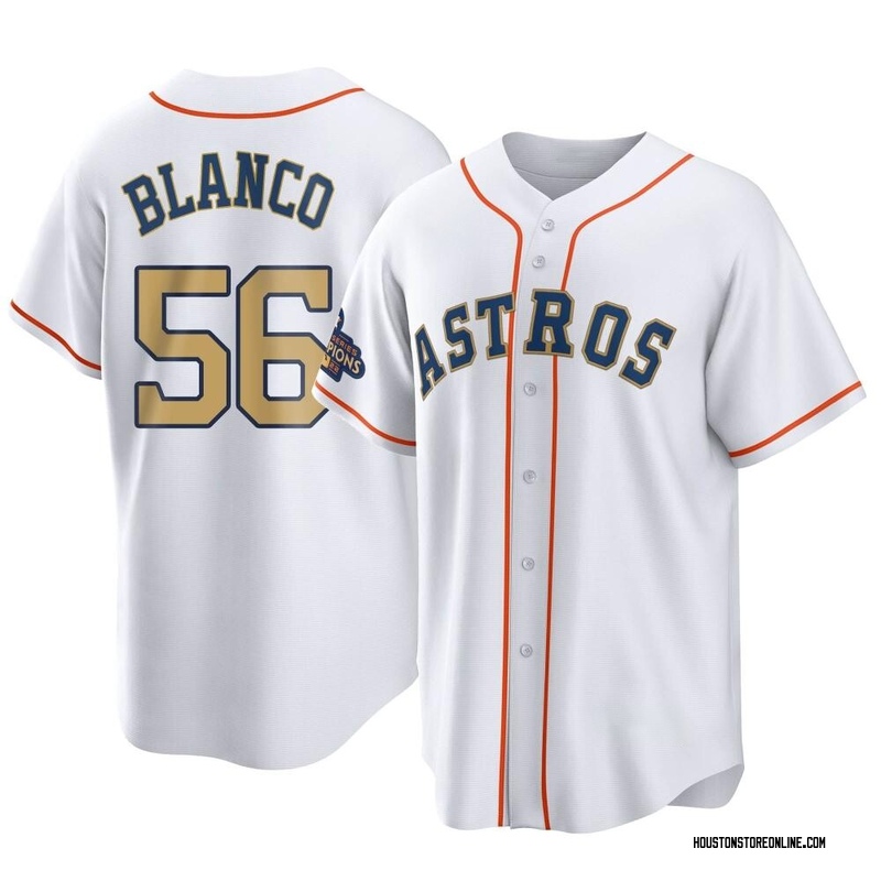 Ronel Blanco 2023 Houston Astros Game Un Used Issued Jersey "Los"  Astros MLB