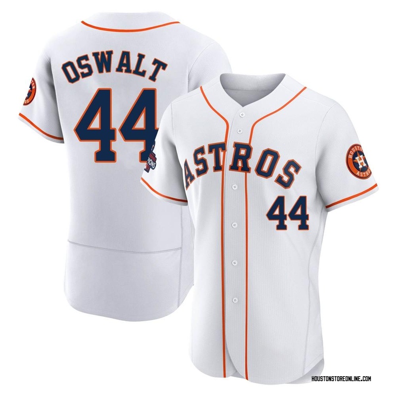 Youth Roy Oswalt Houston Astros Replica White Home Cooperstown Collection  Jersey