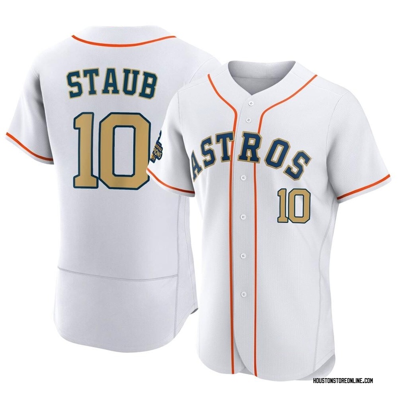 Men's Rusty Staub Houston Astros Replica Black Holographic Alternate Jersey