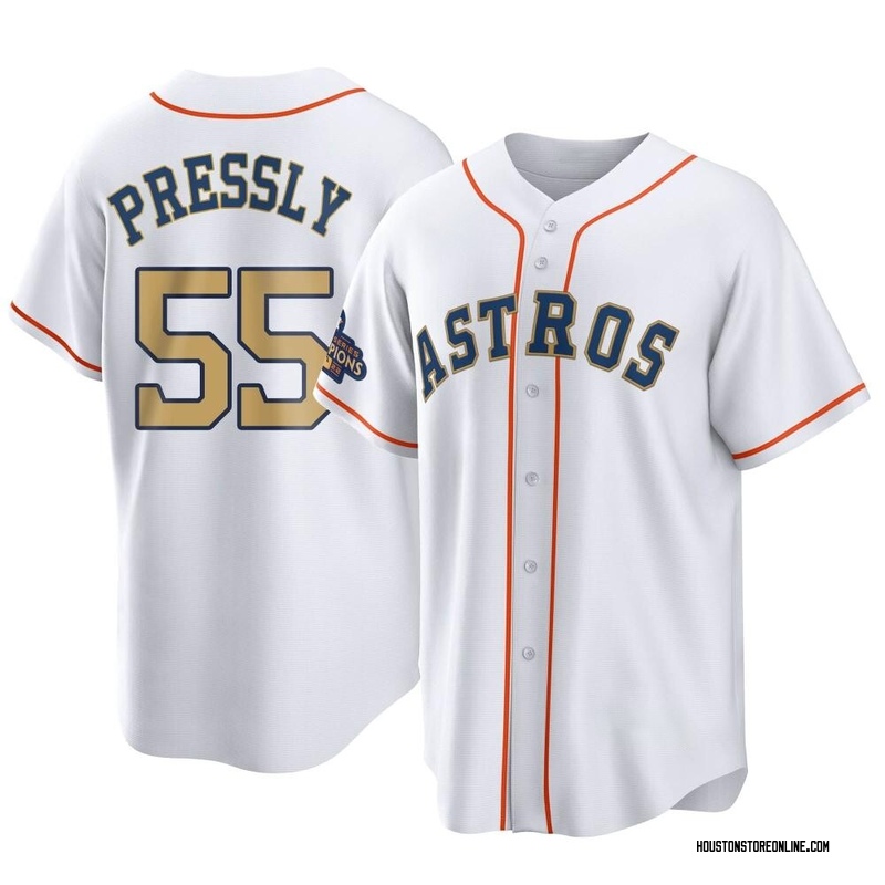 Men's Ryan Pressly Houston Astros Replica Gray Road Jersey