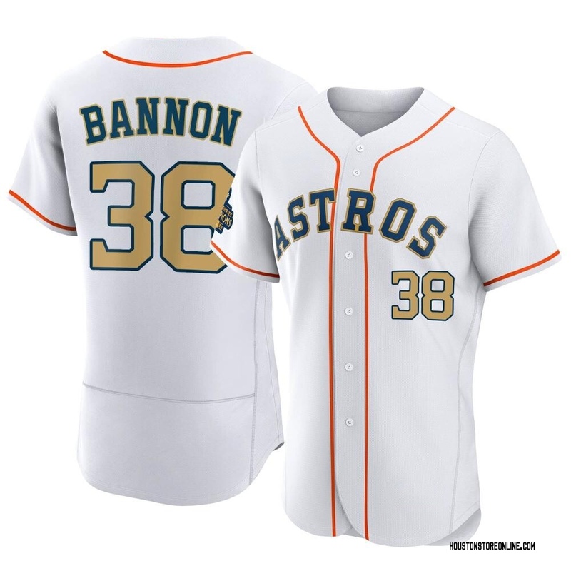 Rylan Bannon Houston Astros Men's Navy Roster Name & Number T-Shirt 
