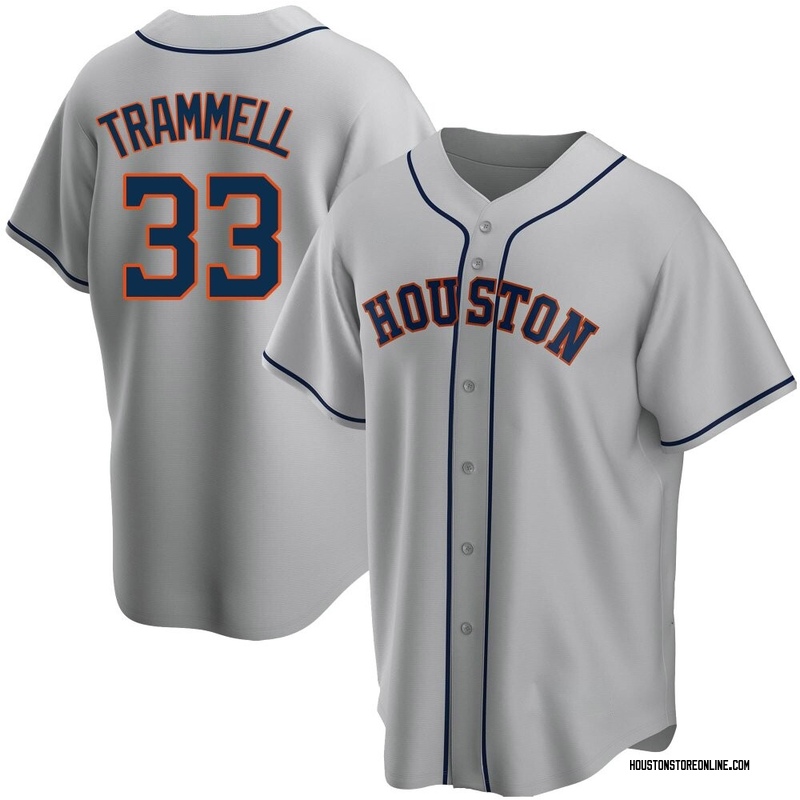 Taylor Trammell Men's Houston Astros Road Jersey - Gray Replica