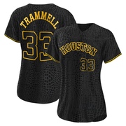 Taylor Trammell Women's Houston Astros Snake Skin City Jersey - Black Replica