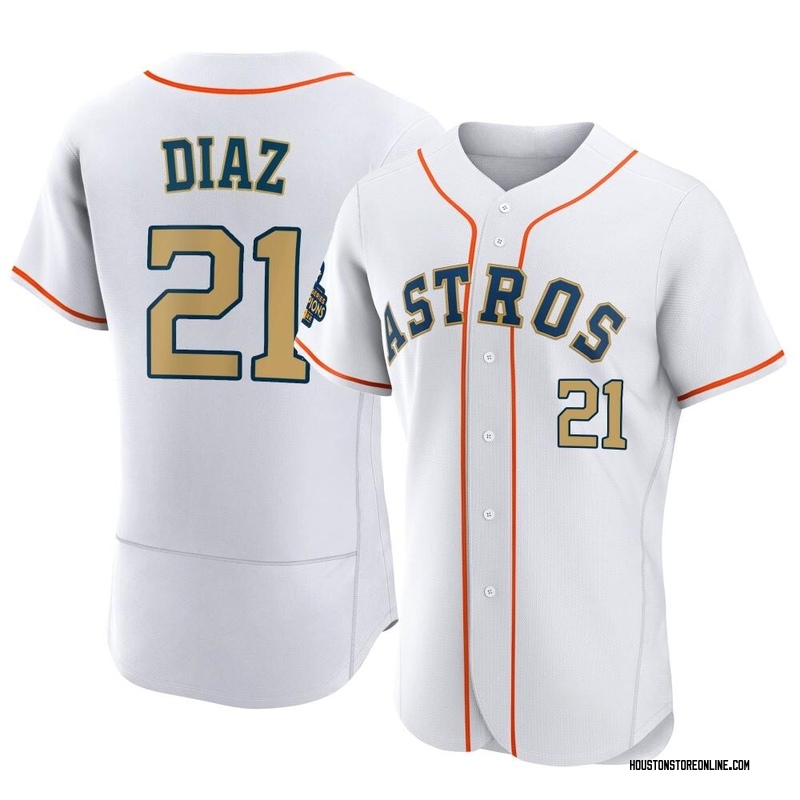 Yainer Diaz Women's Houston Astros White 2023 Collection Jersey