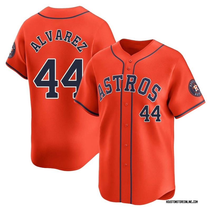 Yordan Alvarez Men's Houston Astros Alternate Jersey - Orange Limited