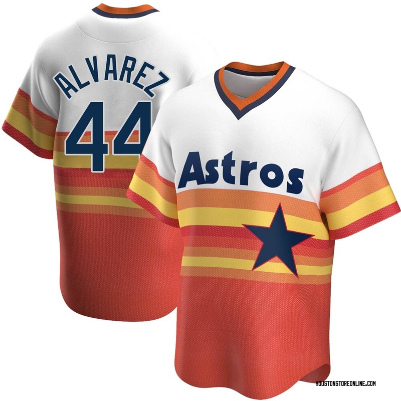 Youth Houston Astros Yordan Alvarez Nike White/Gold 2023 Gold Collection  Replica Player Jersey