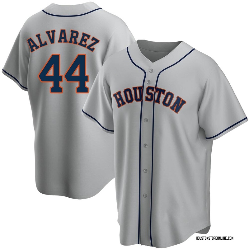 Men's Yordan Alvarez Houston Astros Replica Black Golden Alternate Jersey