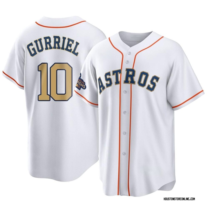 Yuli Gurriel Youth Houston Astros White 2023 Collection Jersey - Gold  Replica